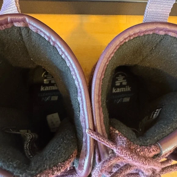 Kamik Snow Duck Boots Purple Size 6 Lace Up Heat MX Waterproof Marled - Picture 4 of 8
